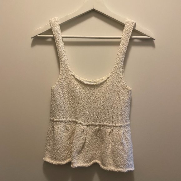 Zara  RUFFLED KNIT TOP - Picture 3 of 4